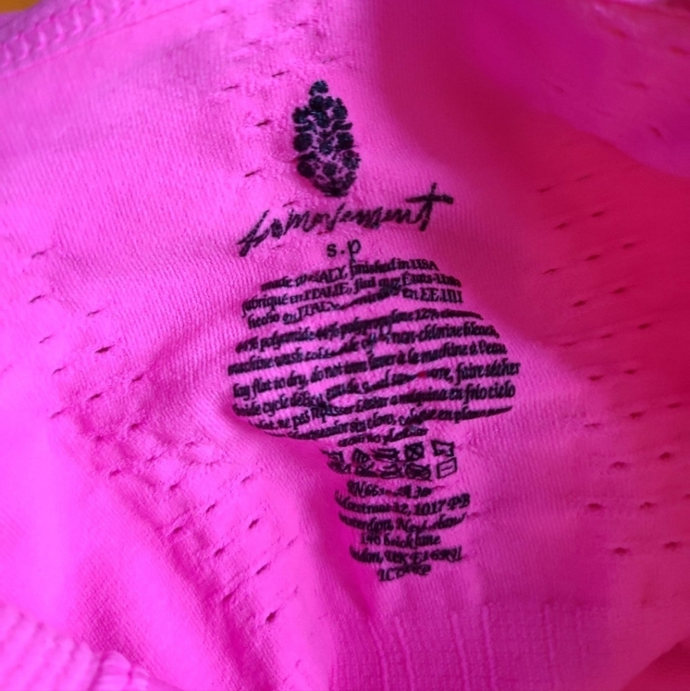 Nwot! Free People Movement Good Karma High Neck Onesie Pink Berry View 6